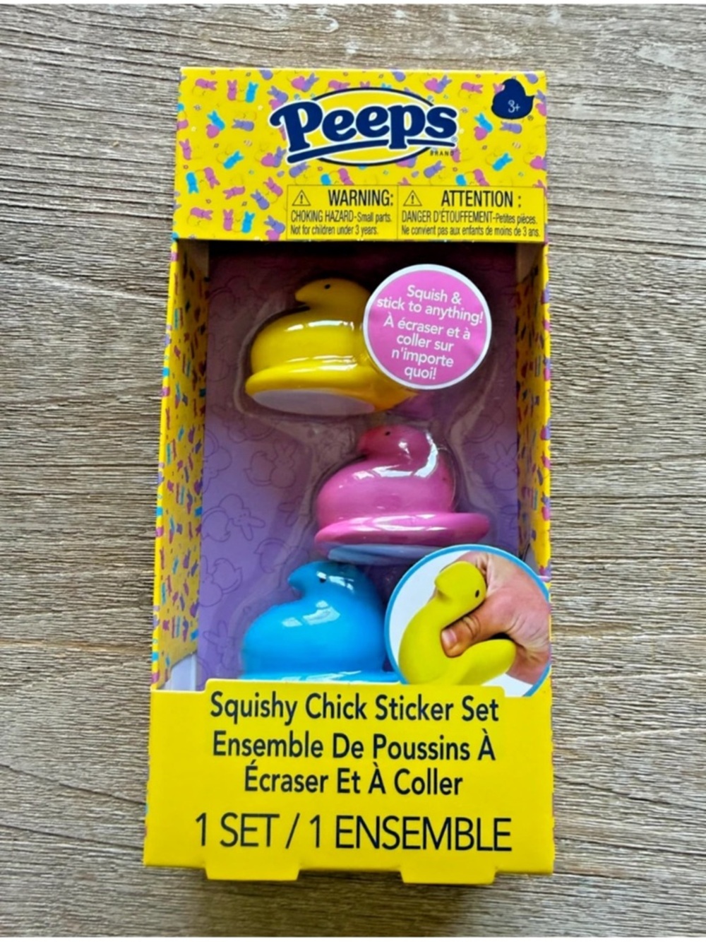 Peeps Squishy Chick & Bunnies Sticker Sets - Yellow, Pink, Blue - Picture 3 of 3